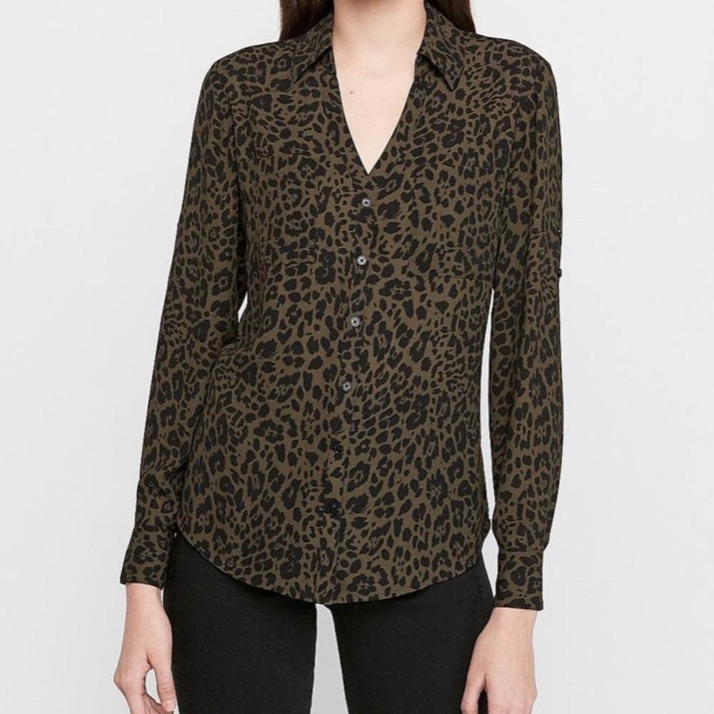 Express Portofino Slim Fit Blouse